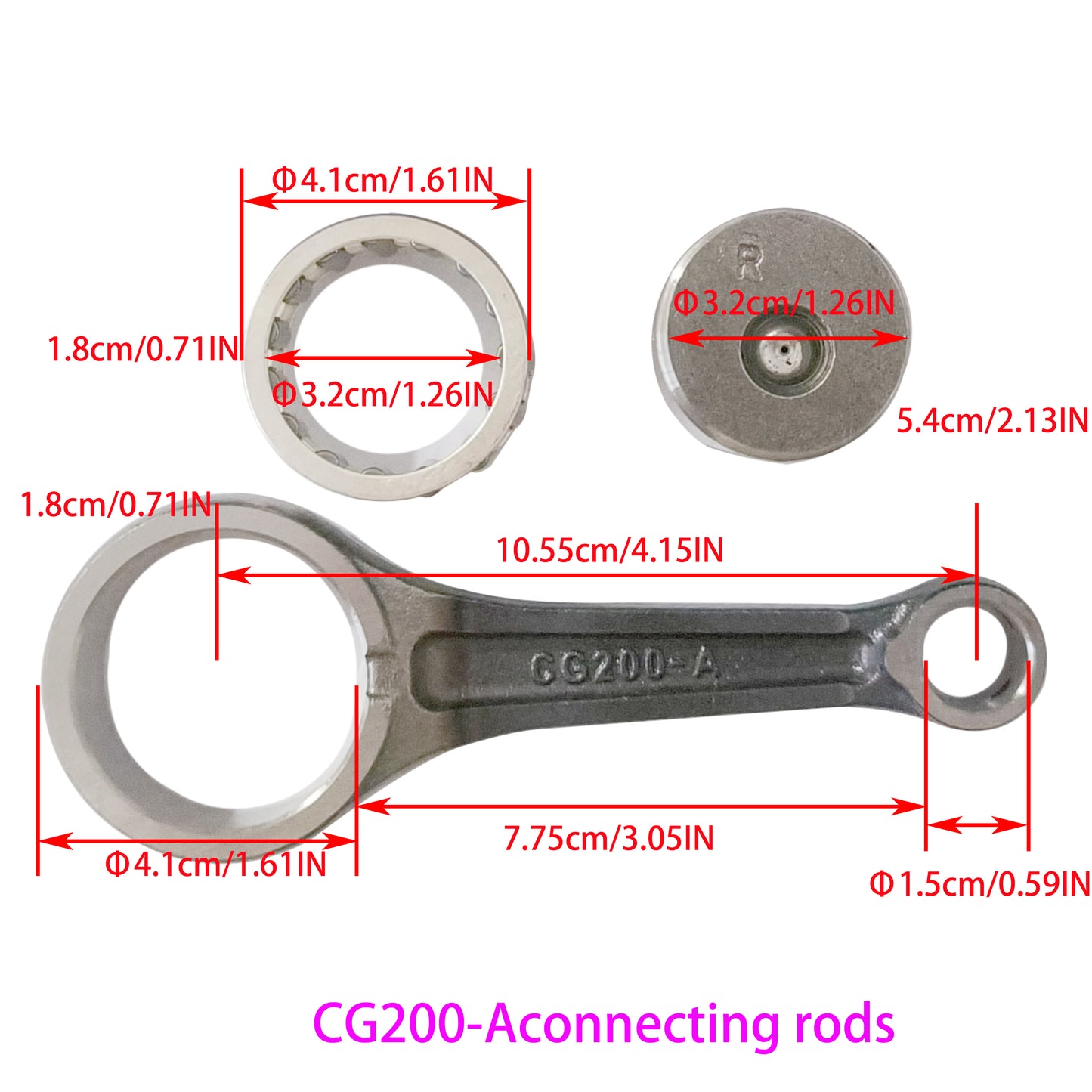 The Gf6/Gn5/100 Connecting Rod Three-Piece Series Is Suitable for Various Gasoline Engine Models Such as Motorcycles, Motorcycle Racing, Etc.