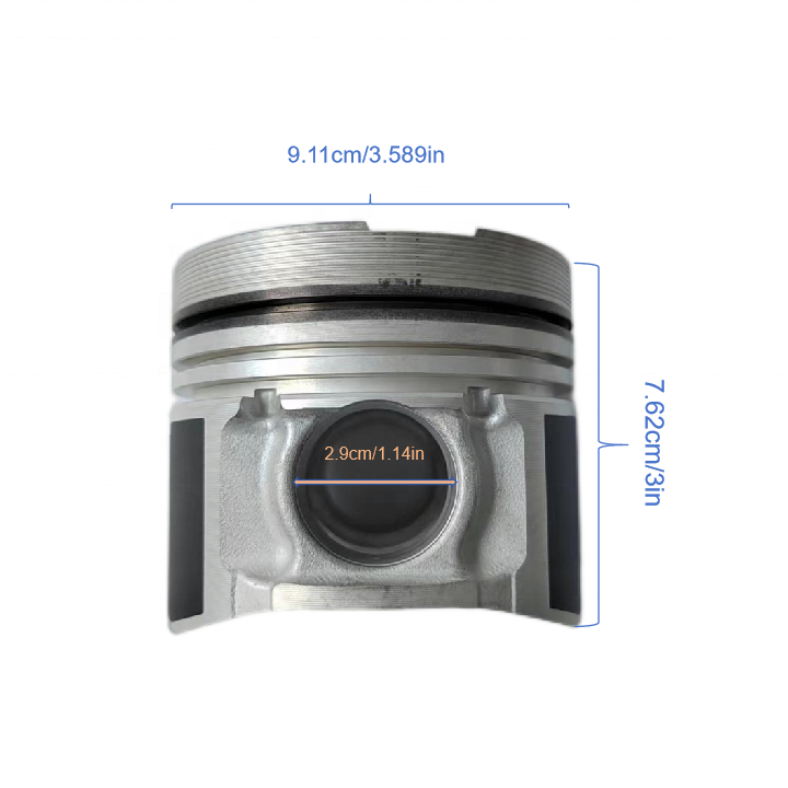 Hyundai D4bb Piston T2 23410-42202 23410-42701 23410-42703 23410-42711 Heavy Duty Truck Diesel Engine Part